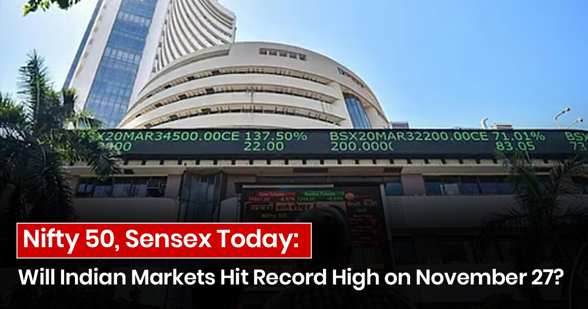 Nifty 50 and Sensex Market Outlook for November 27