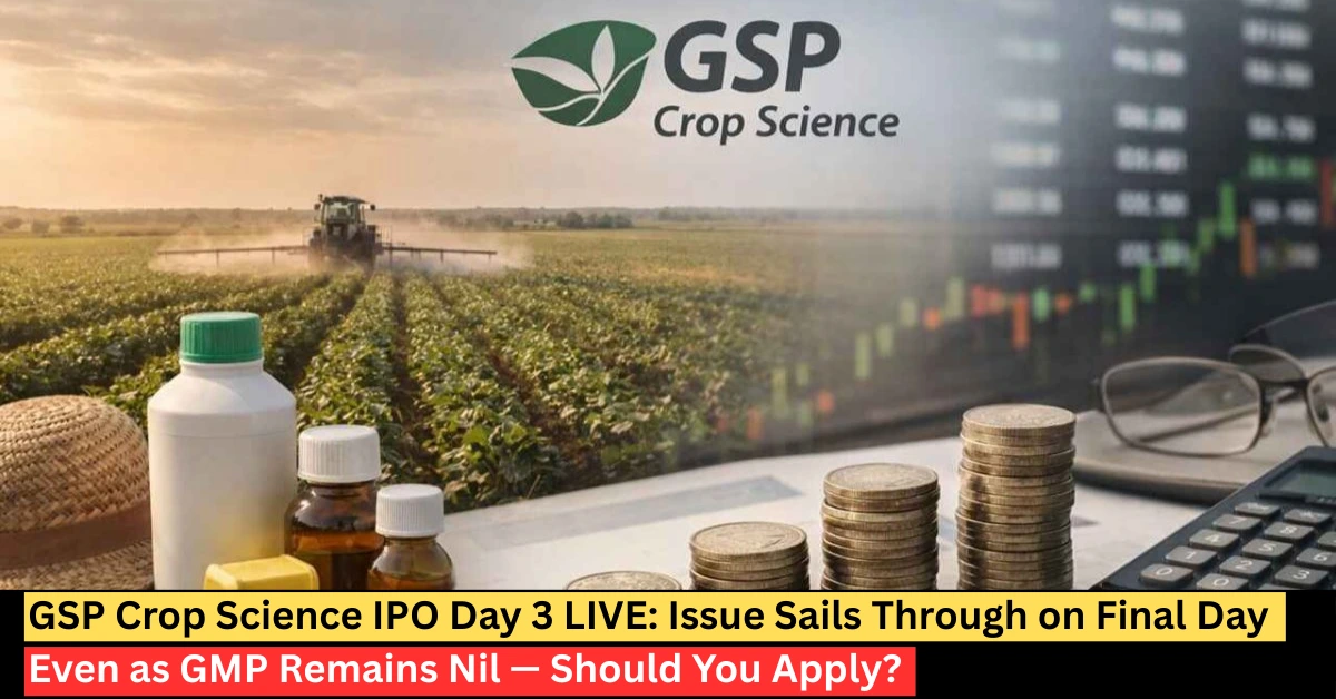 GSP Crop Science IPO GMP today zero with subscription status and apply or avoid analysis