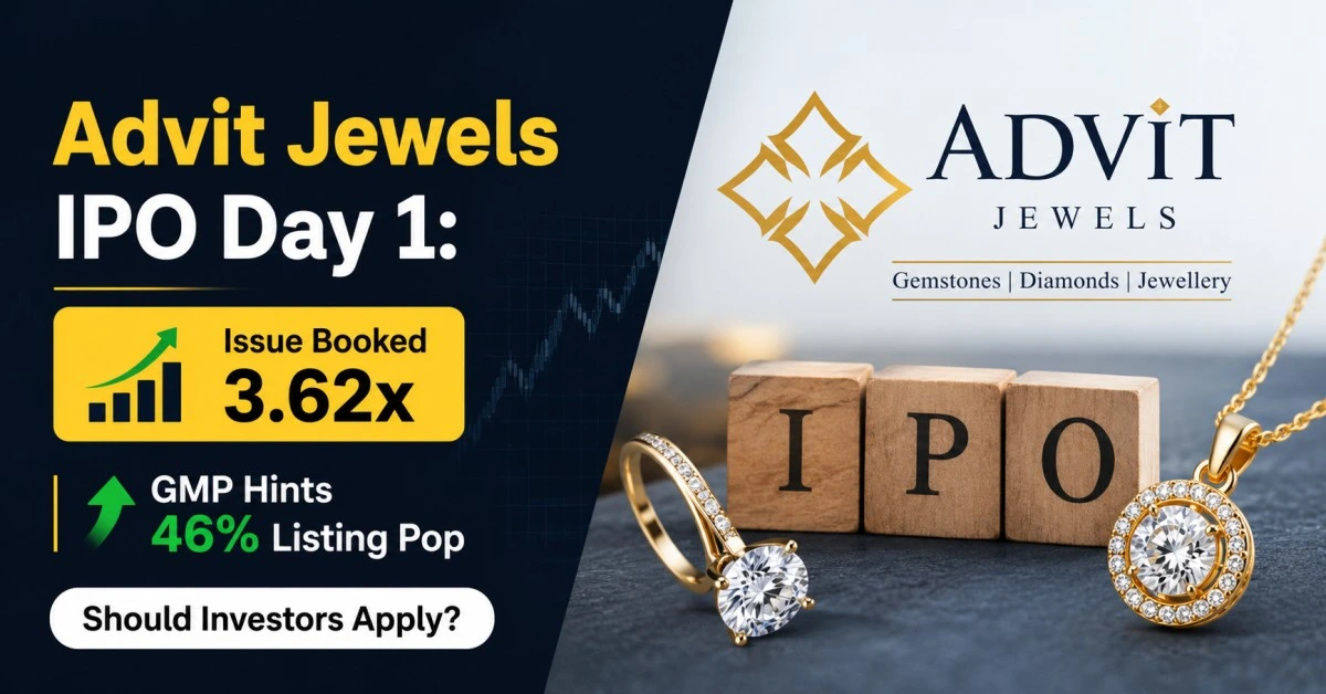 Advit Jewels IPO Day 1 subscription status with GMP hinting 46 percent listing pop and IPO investment update
