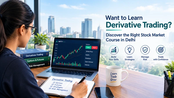 Swing trading stock market course in Delhi teaching chart analysis, trading strategies, essential skills, and risk management.